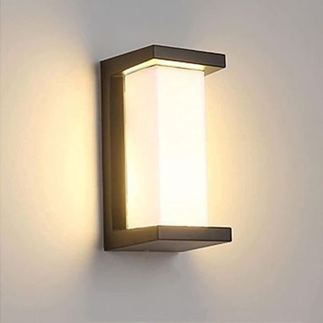 12W Applique Murale Interieur/Exterieur Lumière led de poteau de porte de couloir de cour de mur Applique pour Salon Chambre (1/5)