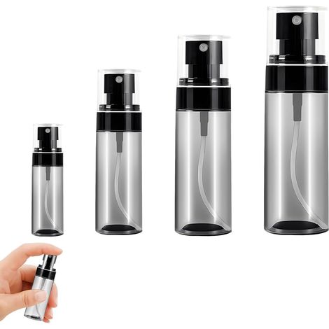 CCYKXALot De 4 Petits Flacons Pulvérisateurs Pour Liquide De Nettoyage, Shampoing, Parfum, Flacon Pulvérisateur, Sous-Flacon Récipient De (30/60/80/100Ml) (1/5)