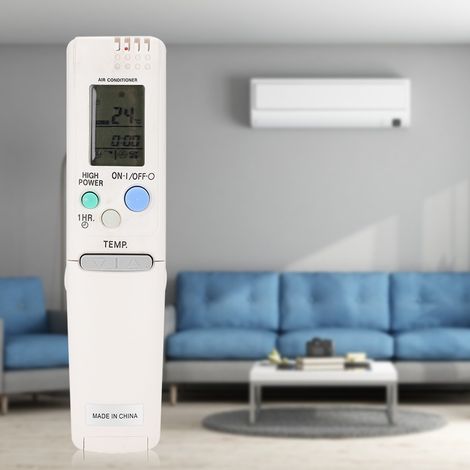 Télécommande Universelle Blanche pour Climatiseur Sanyo - Compatible avec Modèle RCS-4MVPS4EX - Sans Pile et Durable (1/5)
