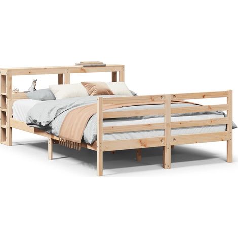 Maison Exclusive - Estructura de cama con cabecero madera maciza (1/5)