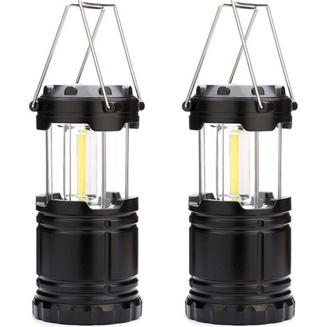 2 einzeln verpackte Campinglampen, hell und tragbar, Überlebenslampen, mittlere Größe - COB (1/4)