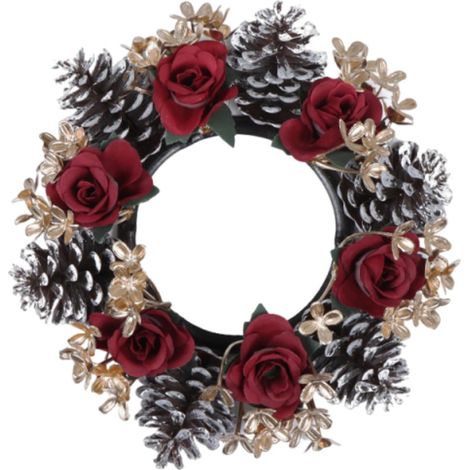 Anneau De Bougie - Diamètre Intérieur 10 Cm - Pour Décoration De Table Fêtes Mariage Noël - Lot De 1 (1/5)