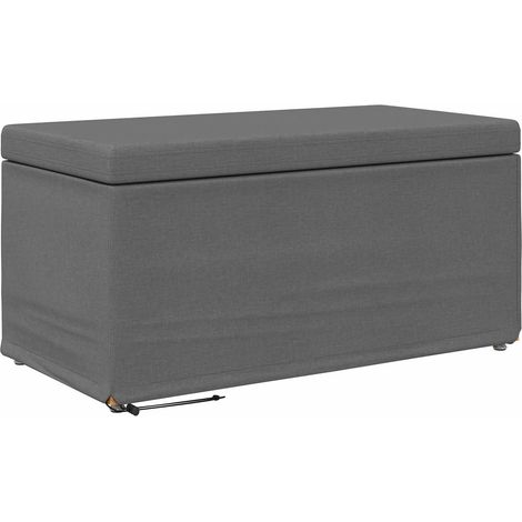 Tabouret Gris foncé 81 x 41 x 40 cm Tissu et bois stratifié (1/5)