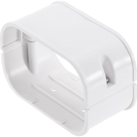 Housse décorative en PVC de 10,2 cm - Kit de couverture de ligne - Accessoires pour climatiseur - Pompe à chaleur centrale CA (blanc) (1/5)