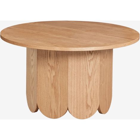 Tavolino da caffè rotondo Ø80 cm in legno Vinesey Style SKLUM            