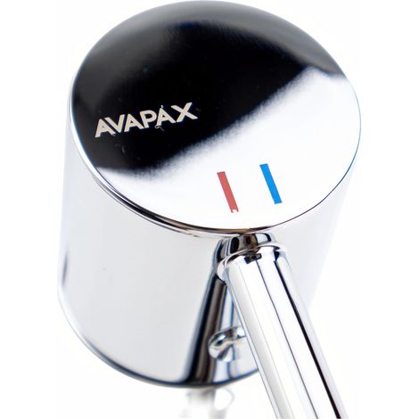 Robinet de lavabo - Chrome brillant - Forme cylindrique - Tête en céramique 30 mm - Corps en laiton (1/5)