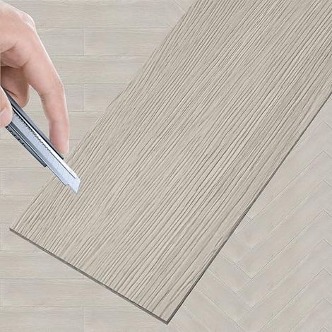 18pcs PVC Bodenbelag 91,44cm x 15,24cm x 2mm Vinylboden Selbstklebend Dekors Wählbar Laminatboden Rutschfeste Wasserdicht Schneidbar Klebevinyl, Typ 1817-10 (2,51 m²) NAIZY (1/5)