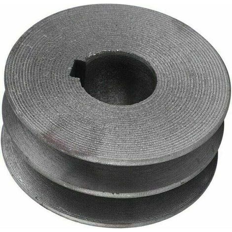 Poulie double gorge métal 72mm – Pour moteur de découpe d'acier – Fente de clé 8mm – Durable et stable pour usage professionnel (1/4)
