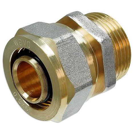 Schraubfitting-Übergang mit Außengewinde - 26 x 3,0 mm - 3/4'' für Alu-Mehrschicht-Verbundrohr