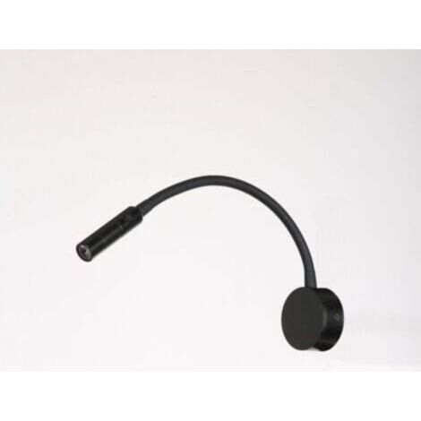 Lampe Murale Flexible à Col de Cygne LED 3W 3000K Noir pour Lecture dans Chambre Salon Bureau (1/4)
