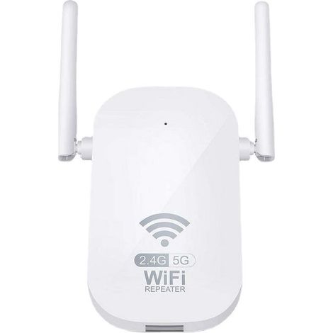 Kaelt - Répéteur Wi-Fi double bande 1 200 M, amplificateur de signal, routage sans fil, répéteur 5G amélioré (1/4)