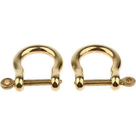 2x 2pcs manille d'ancrage manille boucle de bracelet de corde d'extérieur - 15 mm (1/5)