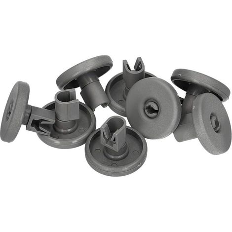 Kit 8 roues panier inférieur pour lave-vaisselle accessoires pour grand rouleau de poulie de roue (1/4)