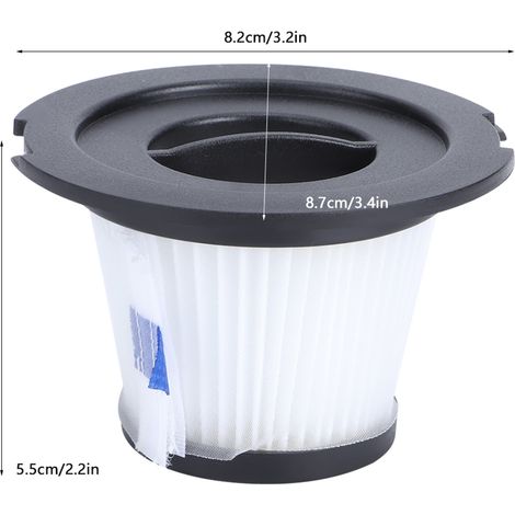 Ortviai Filtre de rechange pour aspirateur Dibea C17 et T6 – Filtre HEPA lavable et réutilisable (1/4)
