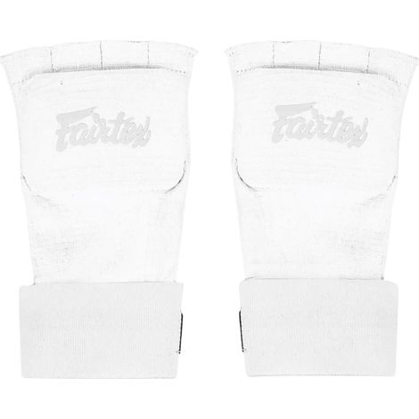 Gants, bandages, bandes de boxe Fairtex Quick Wraps HW3 blanches L/XL (1/2)