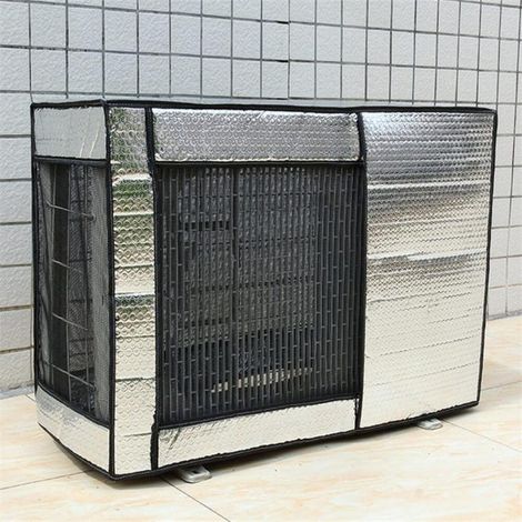 Housse anti-poussière pour unité extérieure de climatisation, housse imperméable et anti-UV, housse isolante en film aluminium, 865633cm (1/3)