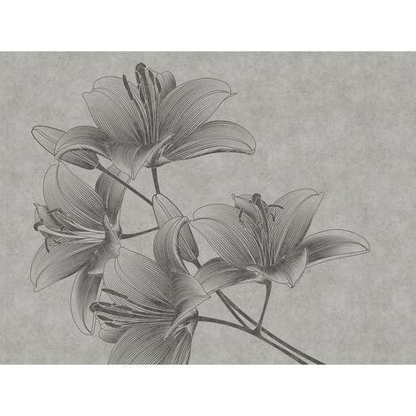 Panoramique Fleur Gris The Wall A.S. Création (1/3)