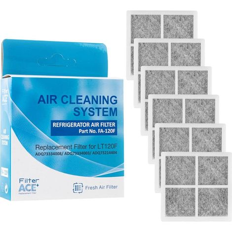 Kühlschrank-Luftfilter – 6er-Pack – Aktivkohle – Geruchsneutralisierer für LG Pure N Fresh – Kenmore-kompatibel (1/4)