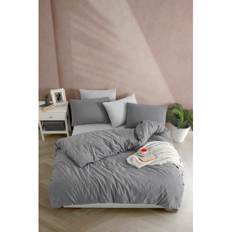 Copripiumino, copripiumino, biancheria da letto Set Antracite (1/2)