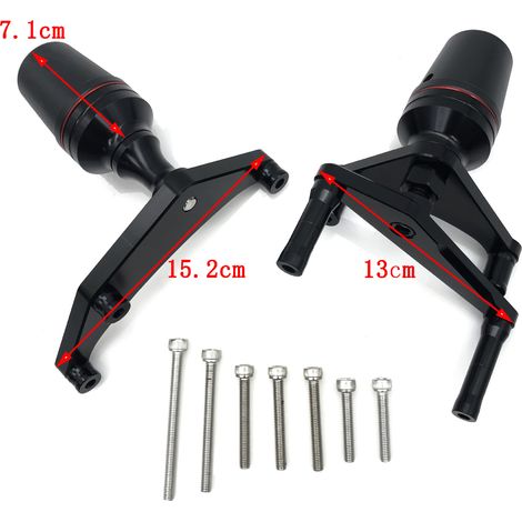 Suitable for modification parts of the DUCATI PANIGALE V4 motorcycle: bodywork shock absorber and engine protection adhesive.