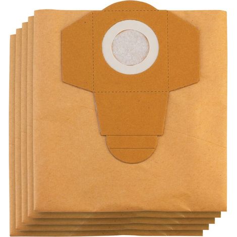 Einhell 5 Sacs de rechange pour aspirateur 25 litres (compatible avec les aspirateurs eau et poussière de 25 litres)