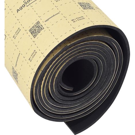 1 rouleau 4mm 10m×1m auto adhésif tapis d'isolation acoustique, auto tapis d'isolation thermique (9,94㎡) Mousse d'isolation thermique en mousse PE à cellules fermées de 4 mm pour porte de voiture (1/5)