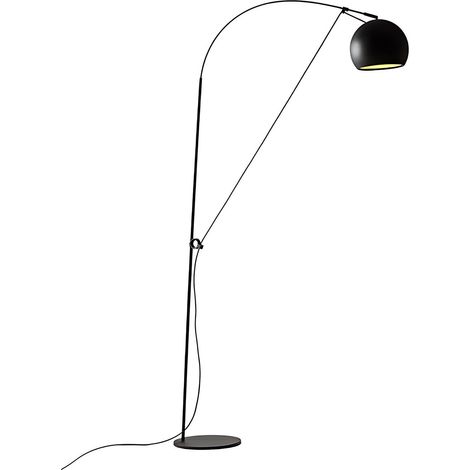 Perenz Lampadaire En Métal, Lampadaire Noir, Diamètre 30 Cm, Hauteur Réglable 274 Cm, Ampoule 1Xe27 Max. 60W Non Inclus (1/3)