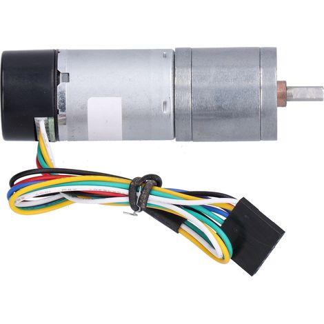 Gleichstrom-Getriebemotor mit Encoder-Drehzahlmessung und Signalrückmeldung für Smart-Cars, JGA25-371DC12V 280RPM (1/5)