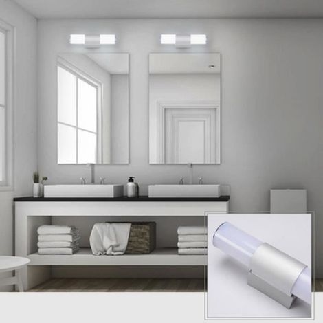 Applique Murale LED - Lampe Miroir Salle de Bain Étanche 25 cm 12 W Blanc - Usage Intérieur (1/4)