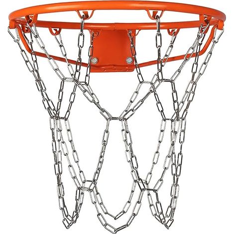 Filet De Panier De Basket - Chaîne En Acier Inoxydable 304 - 12 Boucles - Résistant À La Rouille - Pour Paniers Extérieurs Standard - 1 Pièce (1/3)