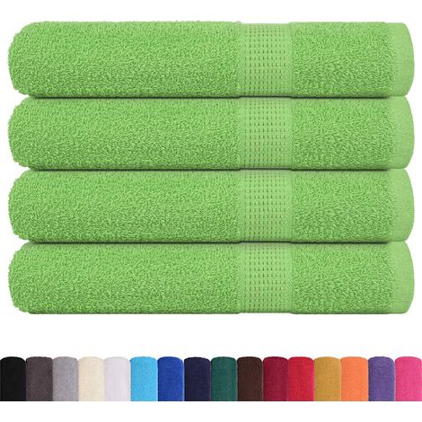 Serviettes 4 pcs vert pomme 100x200 cm 360 g/m² 100% coton CFW823236 (1/5)