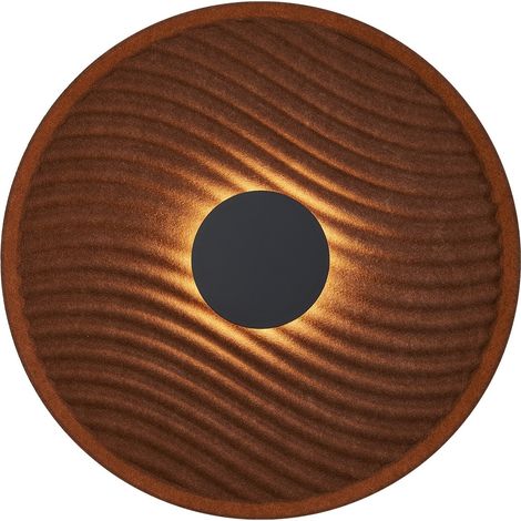 Applique, Applique murale ronde 45 cm led Acustic Marron en Metal, MANTRA (1/5)