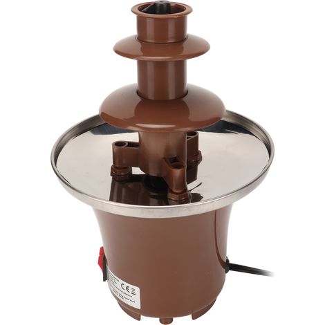 Fontaine à chocolat, chauffage à 45℃, mini fontaine à fondue au chocolat portable de 45 W, cadeau pour la maison, prise UE 220 V.
