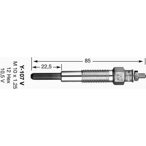 Bougie d'allumage à incandescence NGK 15270367 Y-107V