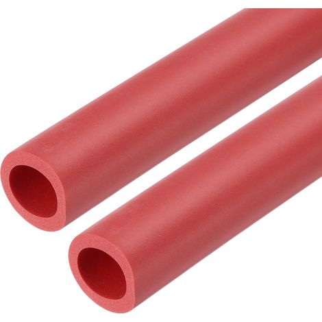 2pcs Tube d'Isolation Mousse pour Tuyau 61cm/24" Rouge (1/5)