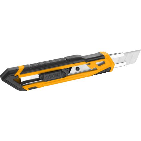 Cutter Ergonomico con con Pulsante Scorrimento INGCO - Lama 18x100 mm (1/5)