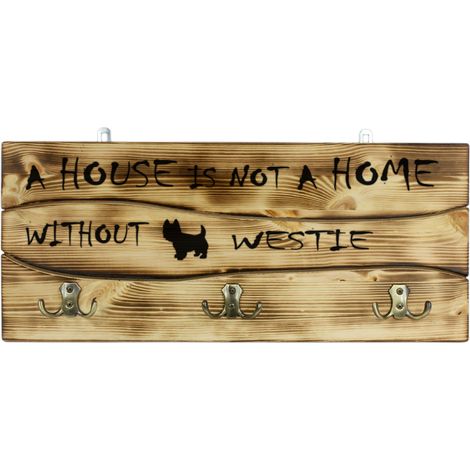 West Highland White Terrier, Westie - gruccia con cane, espositore per medaglie, decorazione per la casa di Art-Dog (1/5)