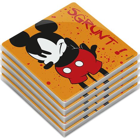 Disney MicDisney Mickey Mouse I Am set sottobicchieri gomma arancione 5 pezzi