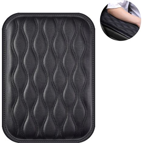 Coussin Pour Accoudoir Central - 30 x 21 cm - Cuir PU + Mousse Mémoire - Universel SUV Camion Voiture - 1 Pièce (1/5)