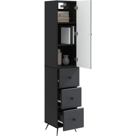 Set di armadi 2 pz Nero 34,5 x 34,5 x 90 cm DAS473034 (1/5)