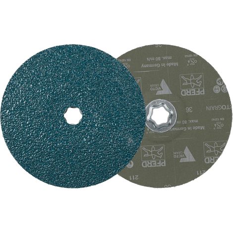 PFERD TOOLS COMBICLICK Fiberscheibe Ø 180mm VICTOGRAIN 36 Höchstleistung auf Stahl 25 Stk (1/4)