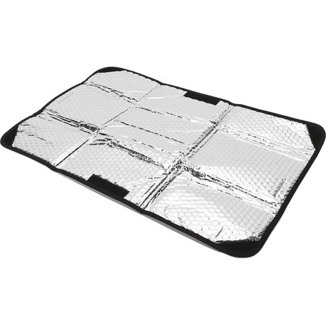 Pare-soleil fenêtre porte camping-car pliable en aluminium occultant privacité velcro imperméable 64x41cm 25.2x16.1in 1 housse + 6 scratchs (1/5)