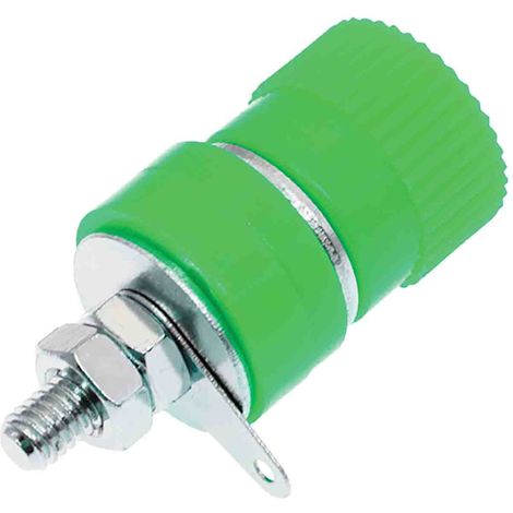 Fiche banane femelle 4 mm RS PRO Vert Femelle 24A 30V ( Prix pour Sachet de 5 ) (1/2)