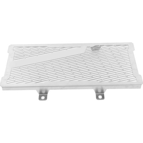 Gril protector radiateur moto Kawasaki ER6N 2012-2016, calandre chromée, couvre-garde en métal, protection avant, accessoire résistant. (1/5)