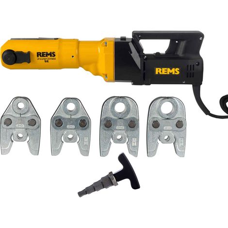 REMS elektrohydraulische Fitting Pressmaschine Power Press SE Set mit Pressbacken TH