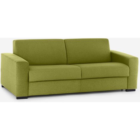 Divano letto matrimoniale sfoderabile idrorepellente Bormio 180 - Verde (1/5)
