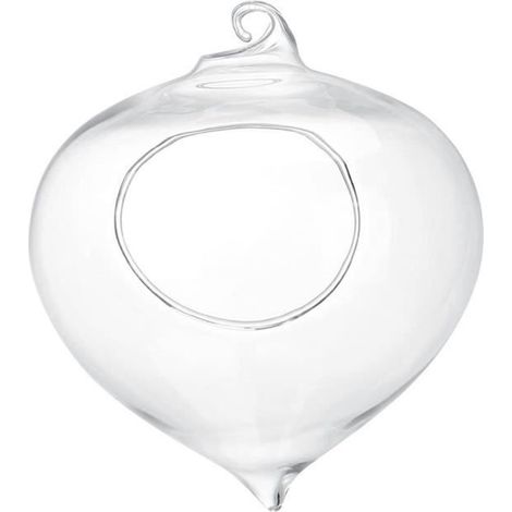 Fydun Vase suspendu Pot de fleurs Récipient pour plantes succulentes Vase en verre suspendu Décor de jardin à la maison (1/4)