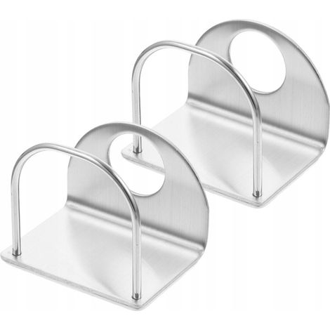 Porta dentifricio monoblocco in metallo per il bagno, da fissare alla parete.