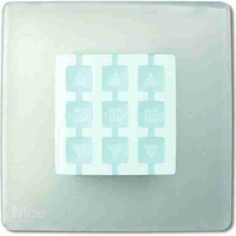 Quadratische Wandplatte Transparent Neutral Pack 1Stk NICE OPLA WST