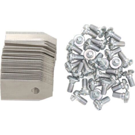 Pair - 30 Pièces Lames en Acier Inoxydable pour Tondeuse Robotisée 35180.6mm Argent - (1/5)